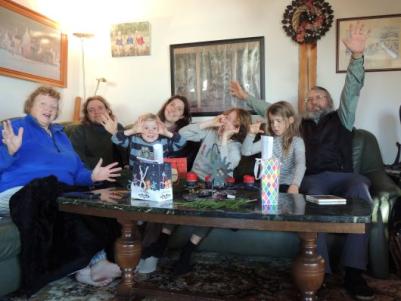 Abschied von Enkel, Sohn und Schwiegertochter